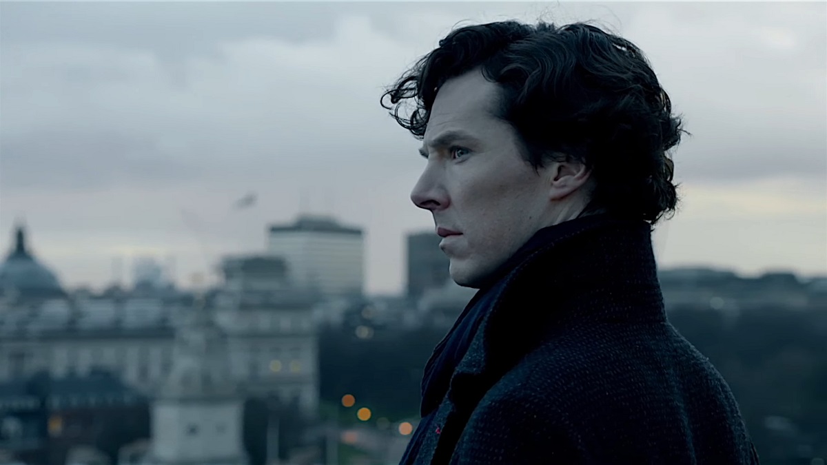 A scene from the British TV series Sherlock