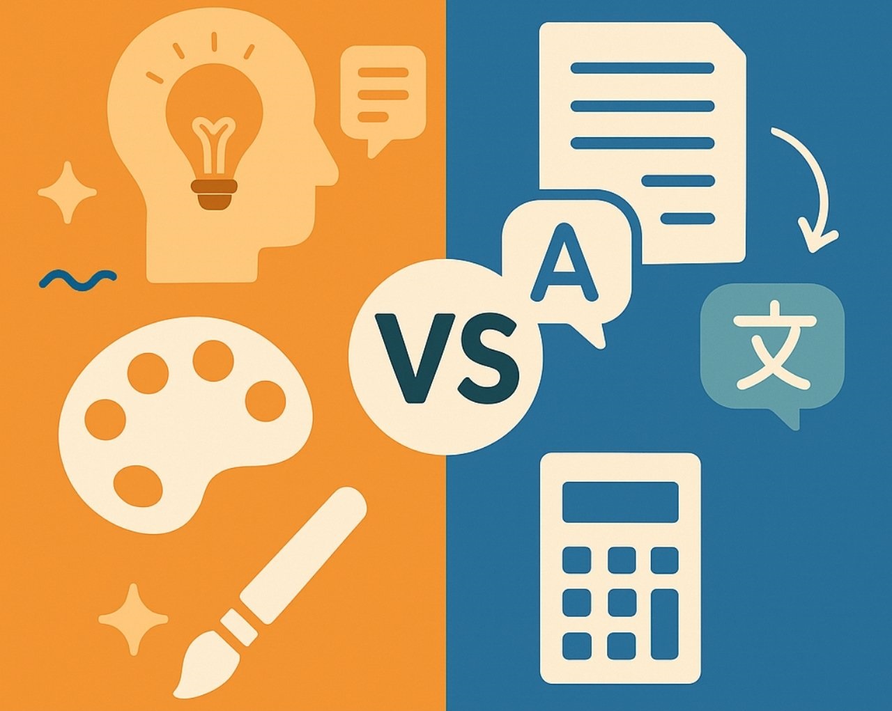 Infographic showing differences between transcreation vs translation