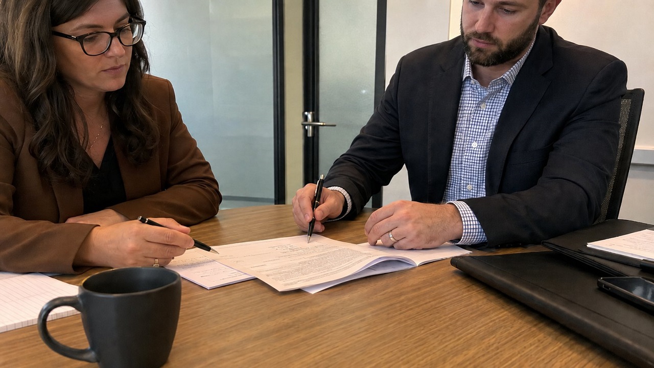 Professionals reviewing language service requirements
